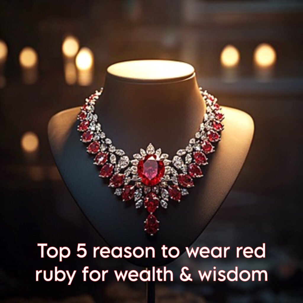 Top 5 reason to wear red ruby for wealth & wisdom